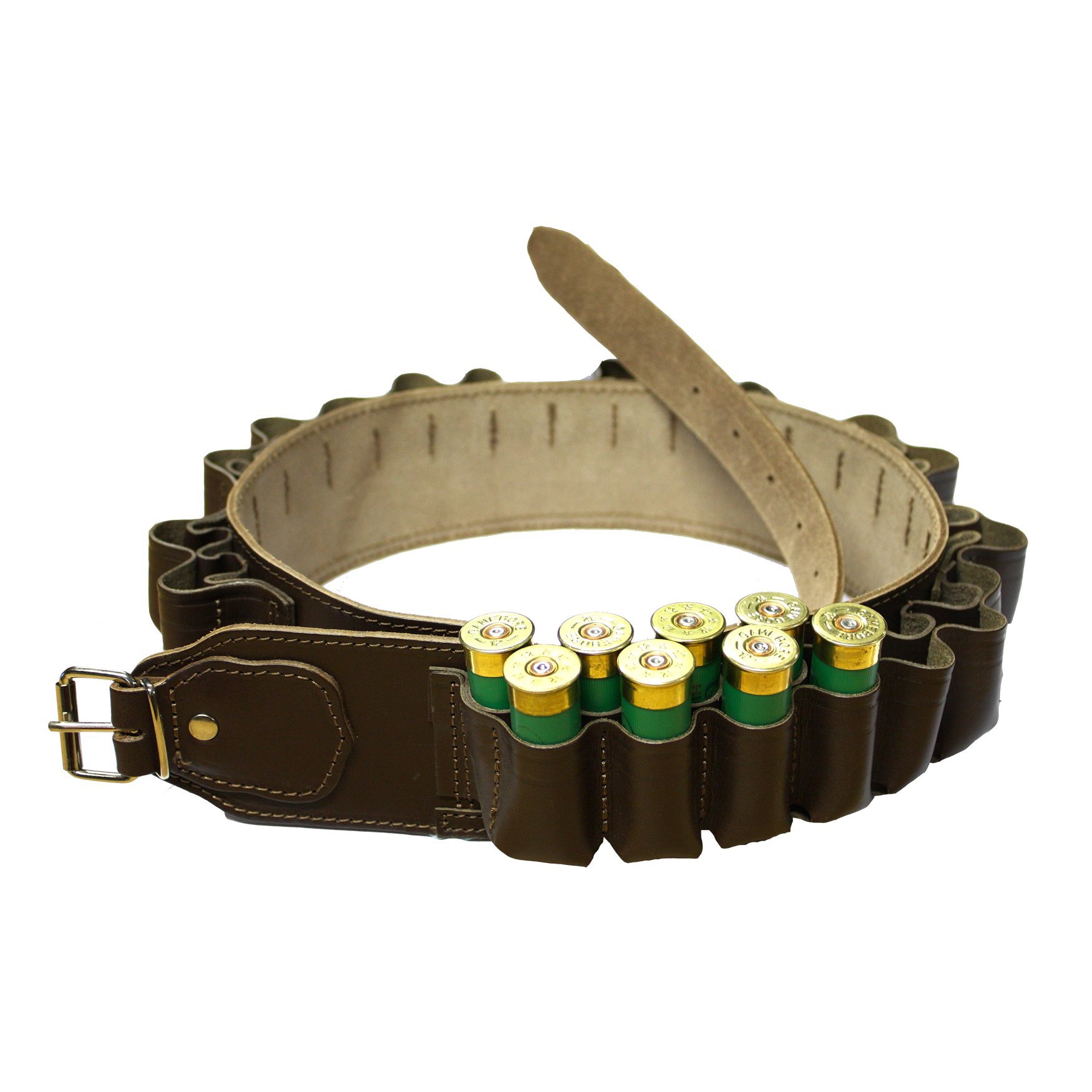 Bisley Leather Cartridge Belt 12 Gauge 49 cartridge capacity 32 to 39 ...