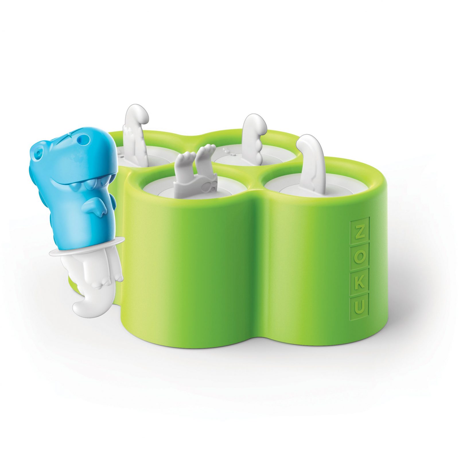 Genuine Zoku Dino pops Slow pops Dinosaur Ice Lolly moulds with drip guards UK Outdoor Store