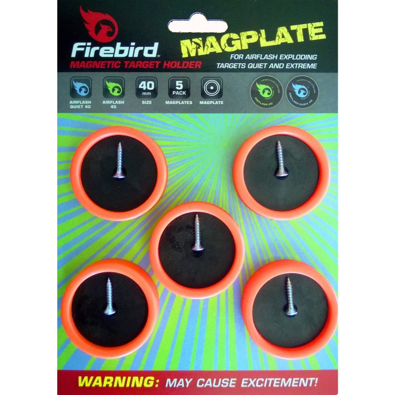 Firebird Magplates x 5 AR40mm Exploding Targets Magnetic