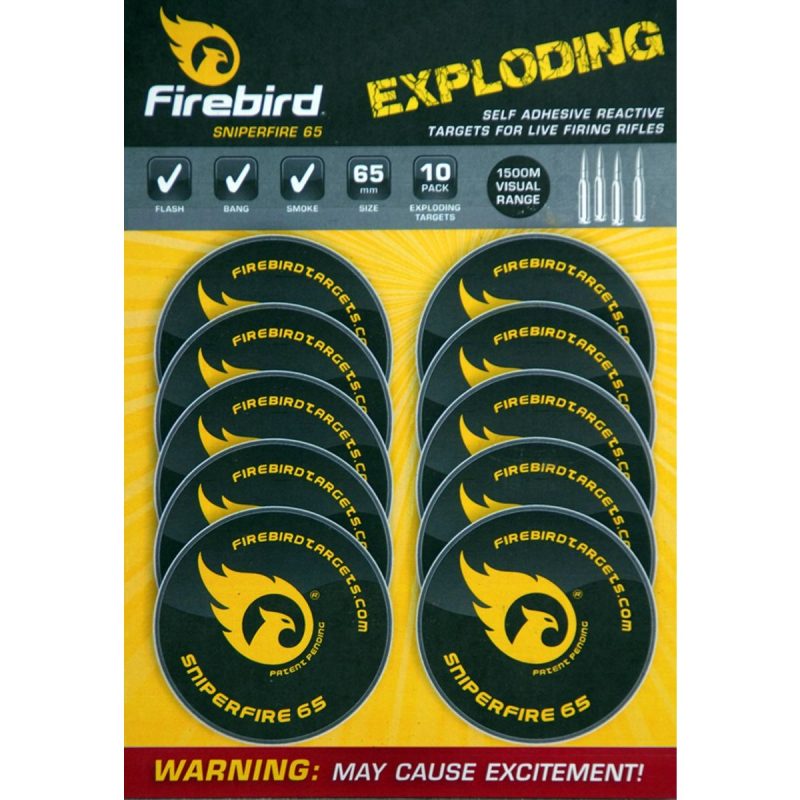Firebird Magplates x 5 AR40mm Exploding Targets Magnetic