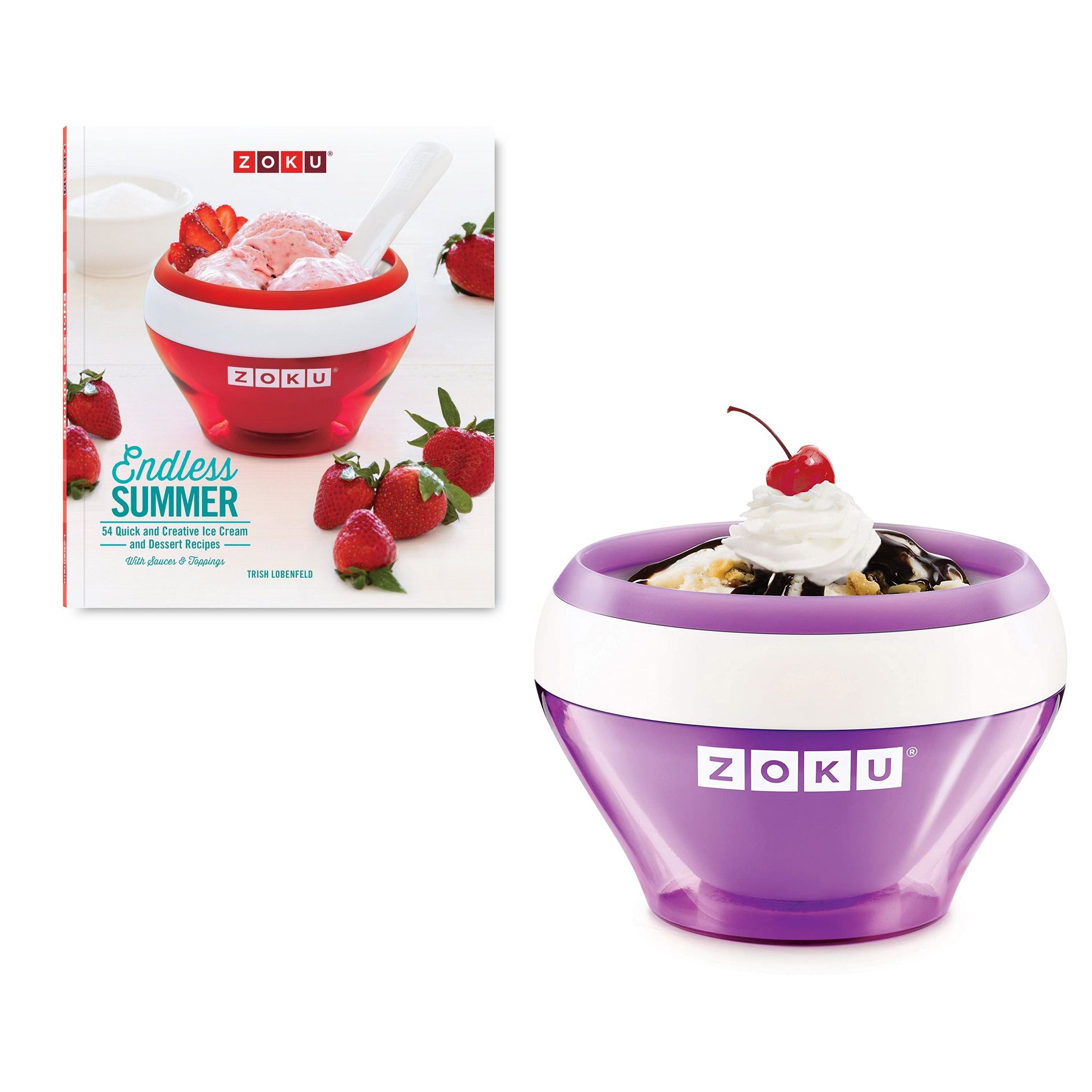 Zoku Ice Cream Maker recipe book Purple 10 minute sorbet frozen yoghurt –  UK Outdoor Store