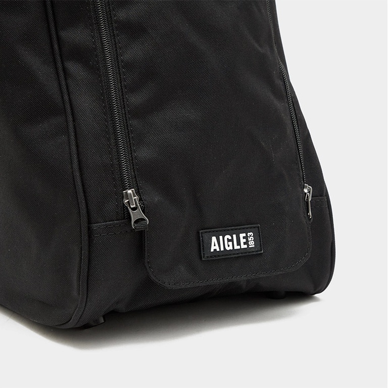 Aigle Wellington boot bag black zipped boot carrier waterproof welly boot bag - Image 2