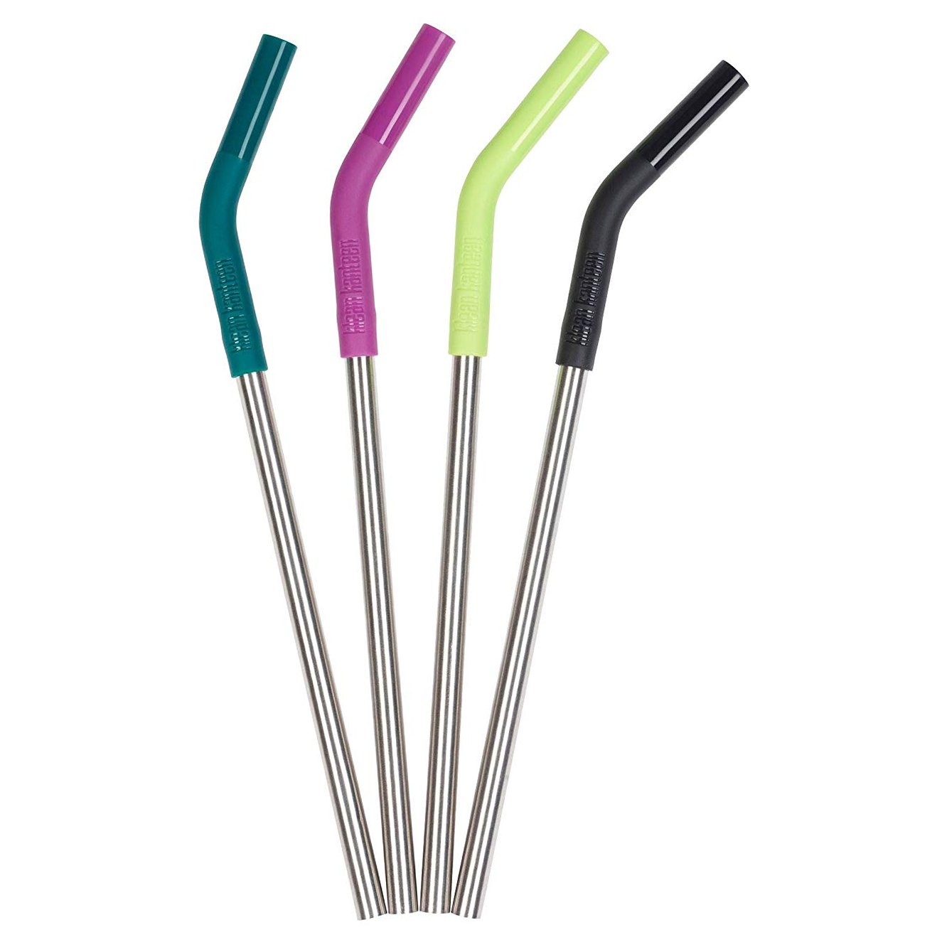 Klean Kanteen 8mm colour Straw set Stainless steel silicone tips 4 pack